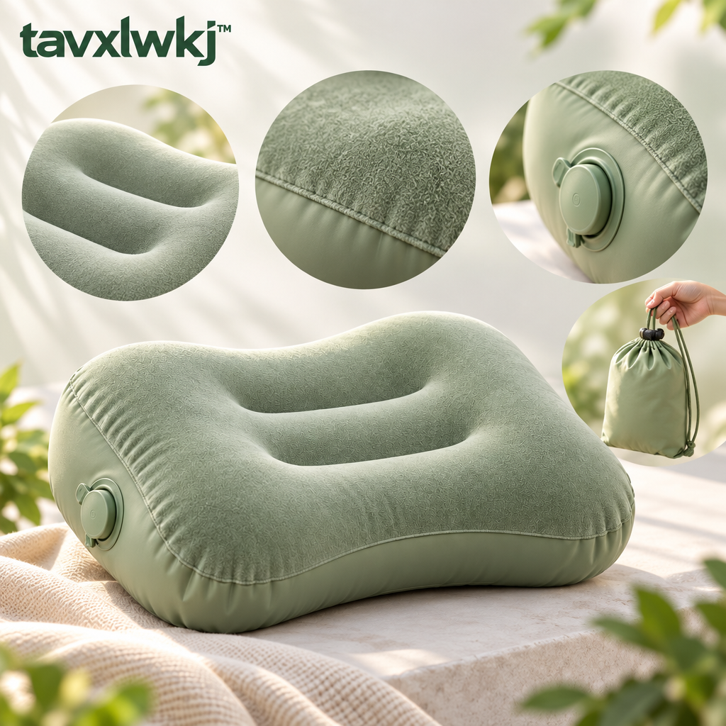 tavxlwkj Contour Inflatable Camp Pillow - detail view
