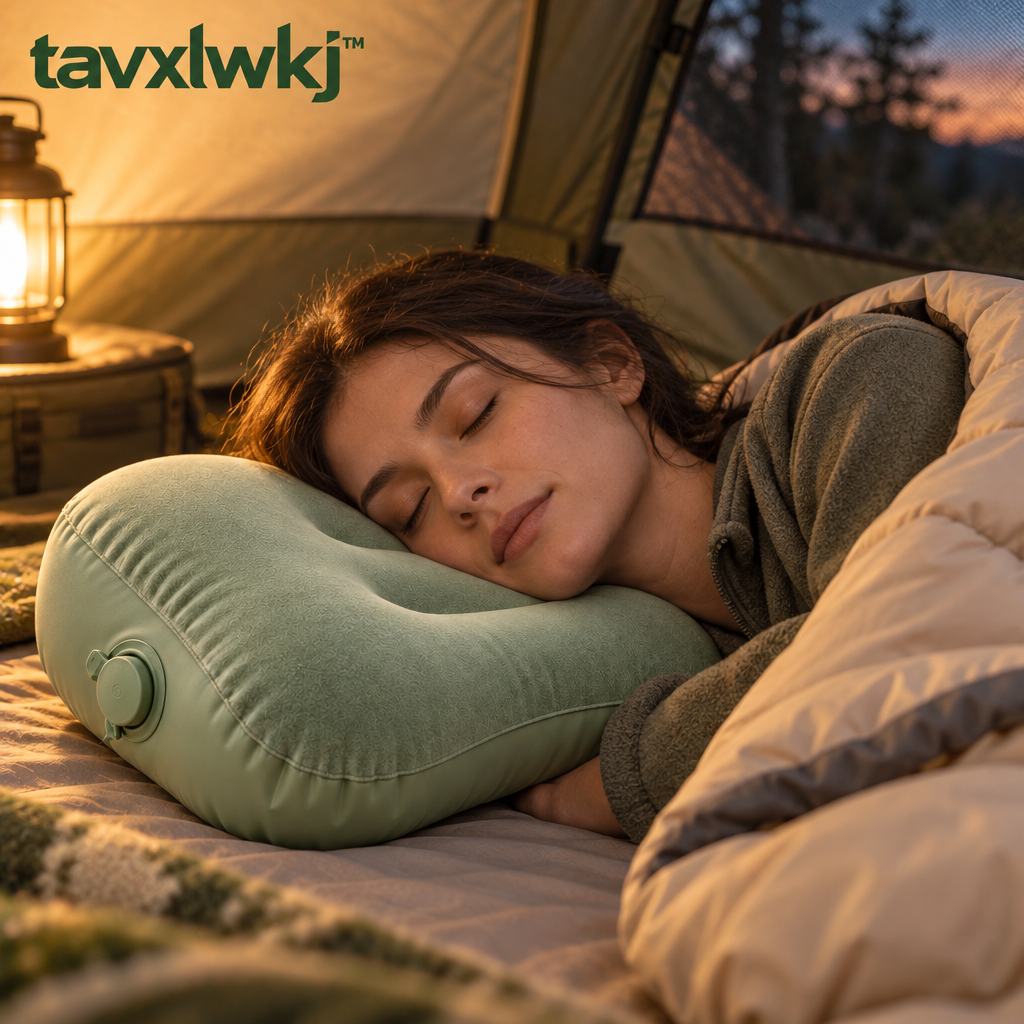 tavxlwkj Contour Inflatable Camp Pillow - lifestyle view