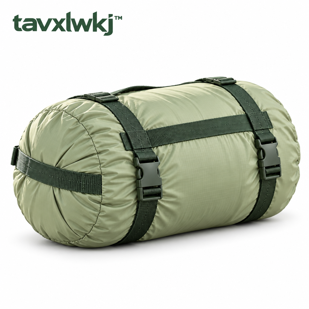 tavxlwkj Camp Compression Storage Sack - white view