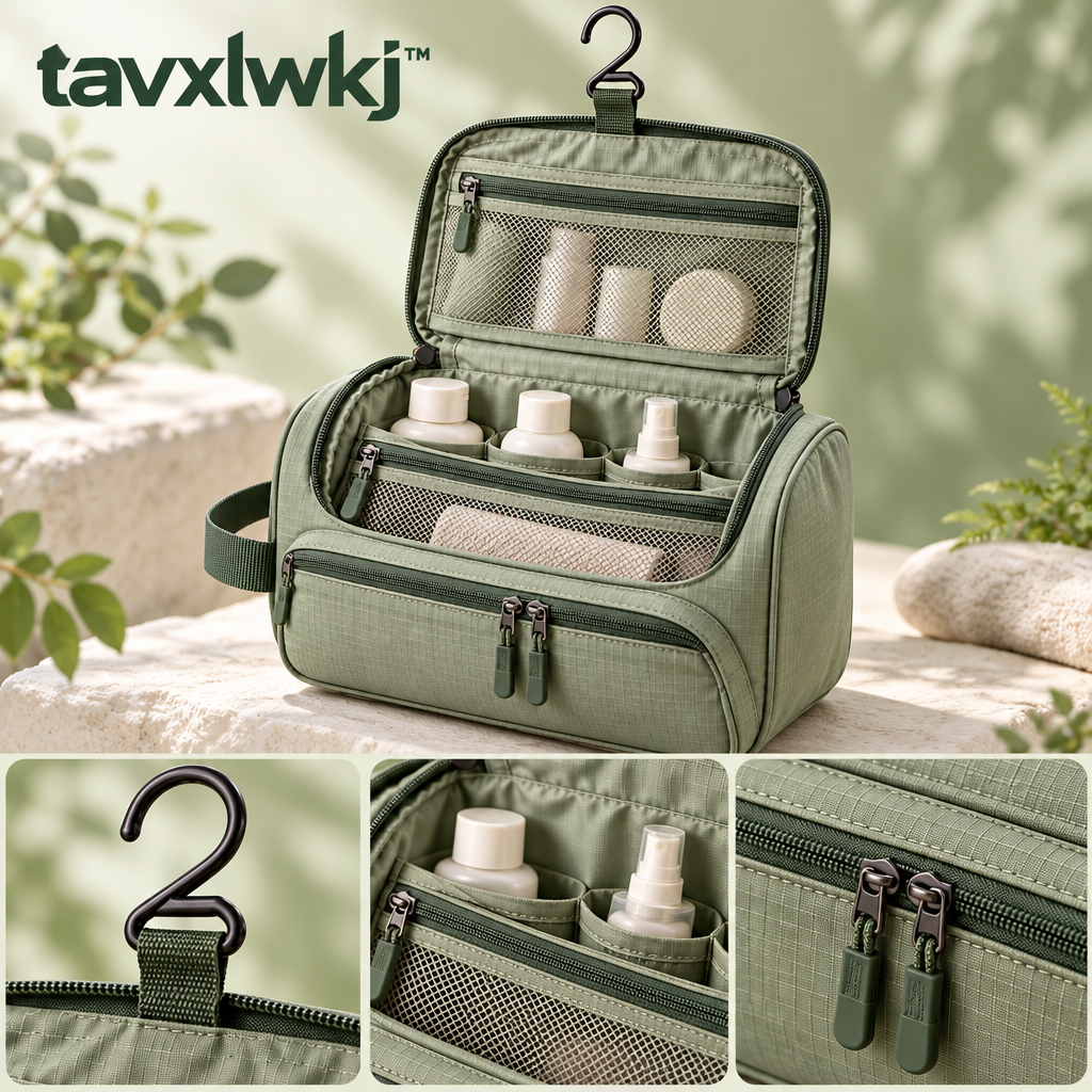 tavxlwkj Hanging Travel Toiletry Bag - detail view