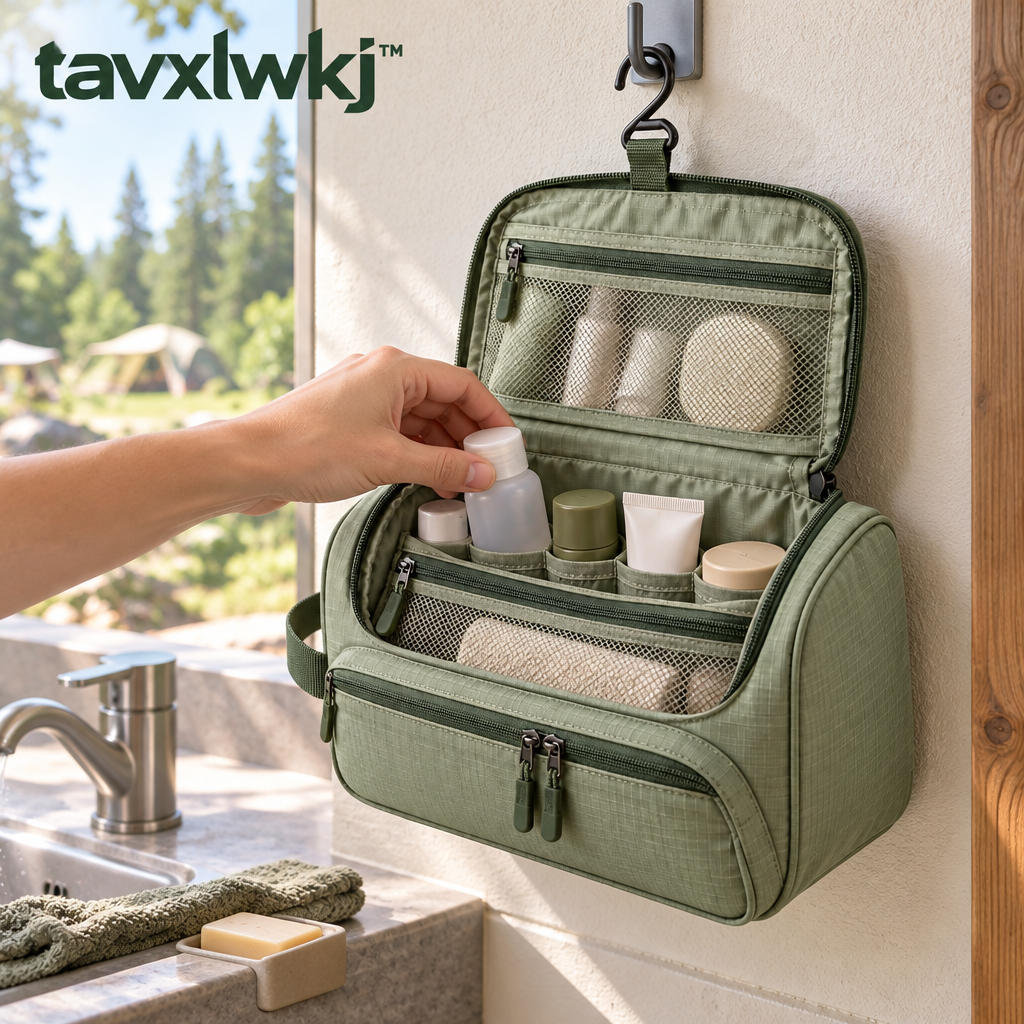 tavxlwkj Hanging Travel Toiletry Bag - lifestyle view
