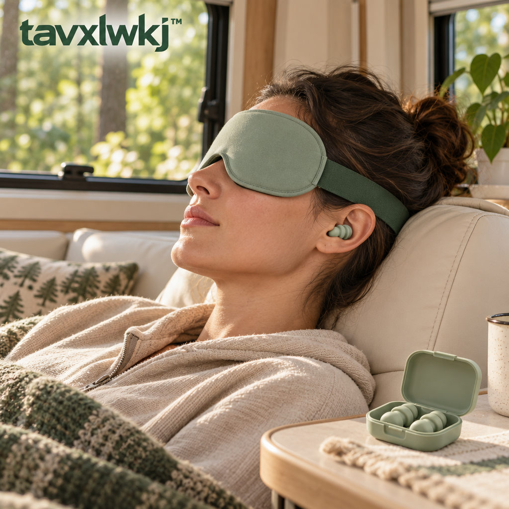tavxlwkj Travel Eye Mask and Earplug Set - lifestyle view